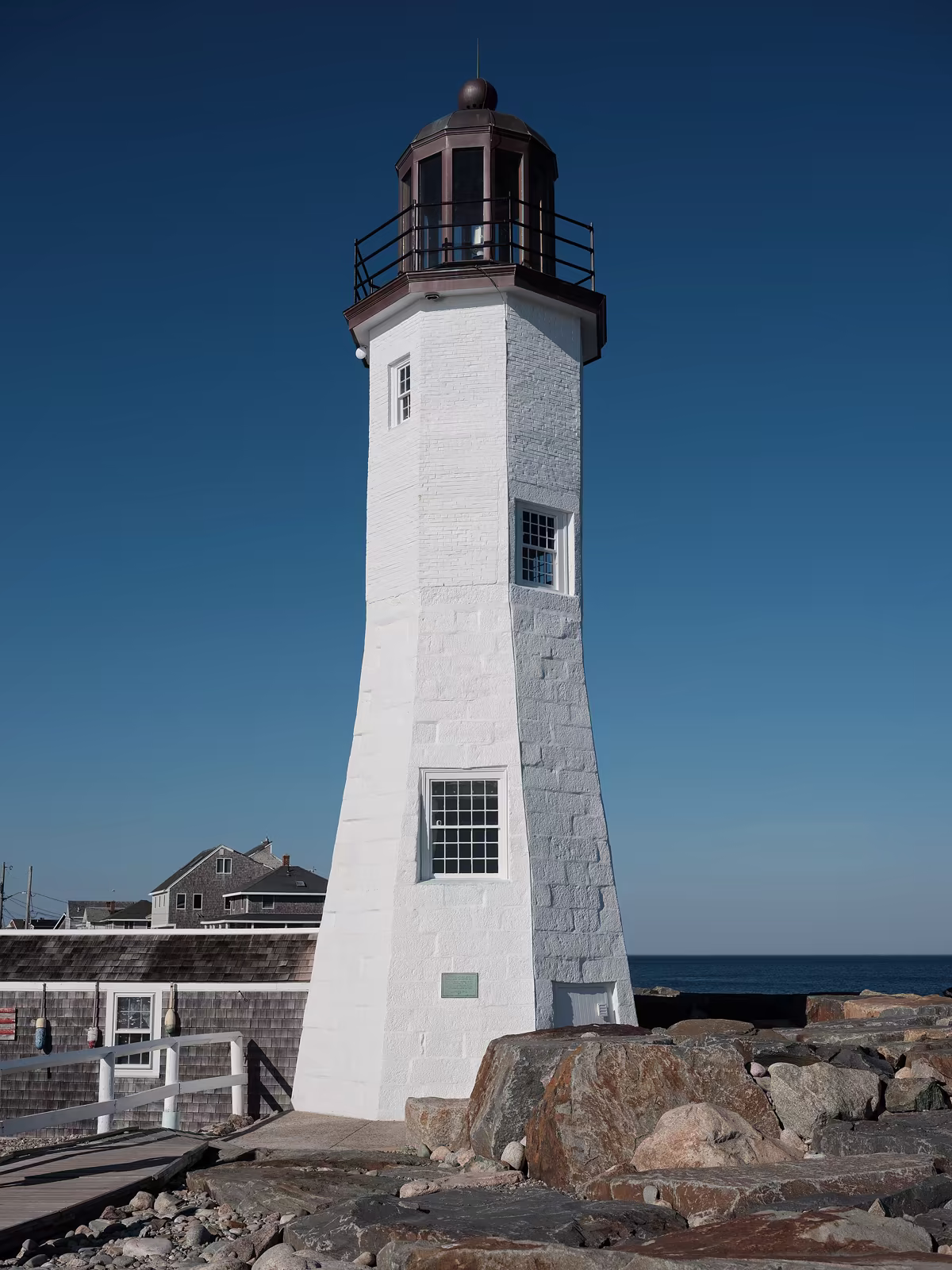 Scituate Lighthouse on Cedar Point